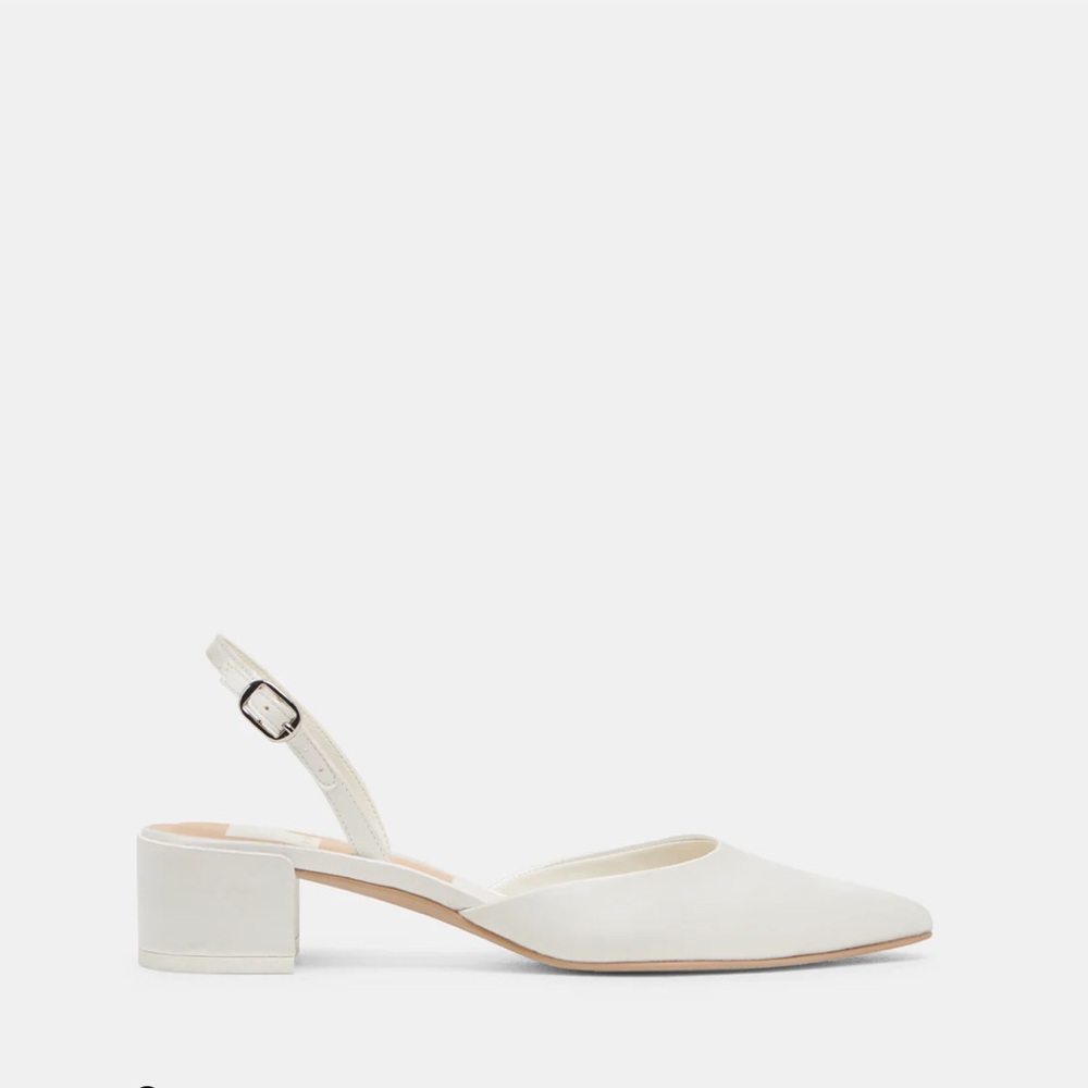 Dolce Vita Carel Heels True White Satin